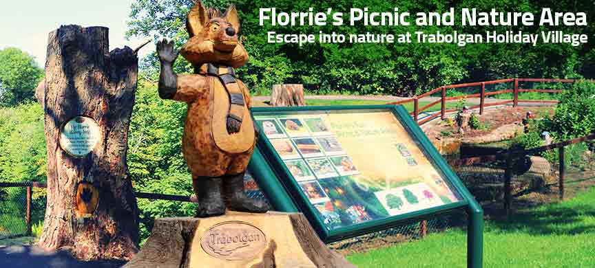 Florrie's picnic and nature area at Trabolgan Holiday Village